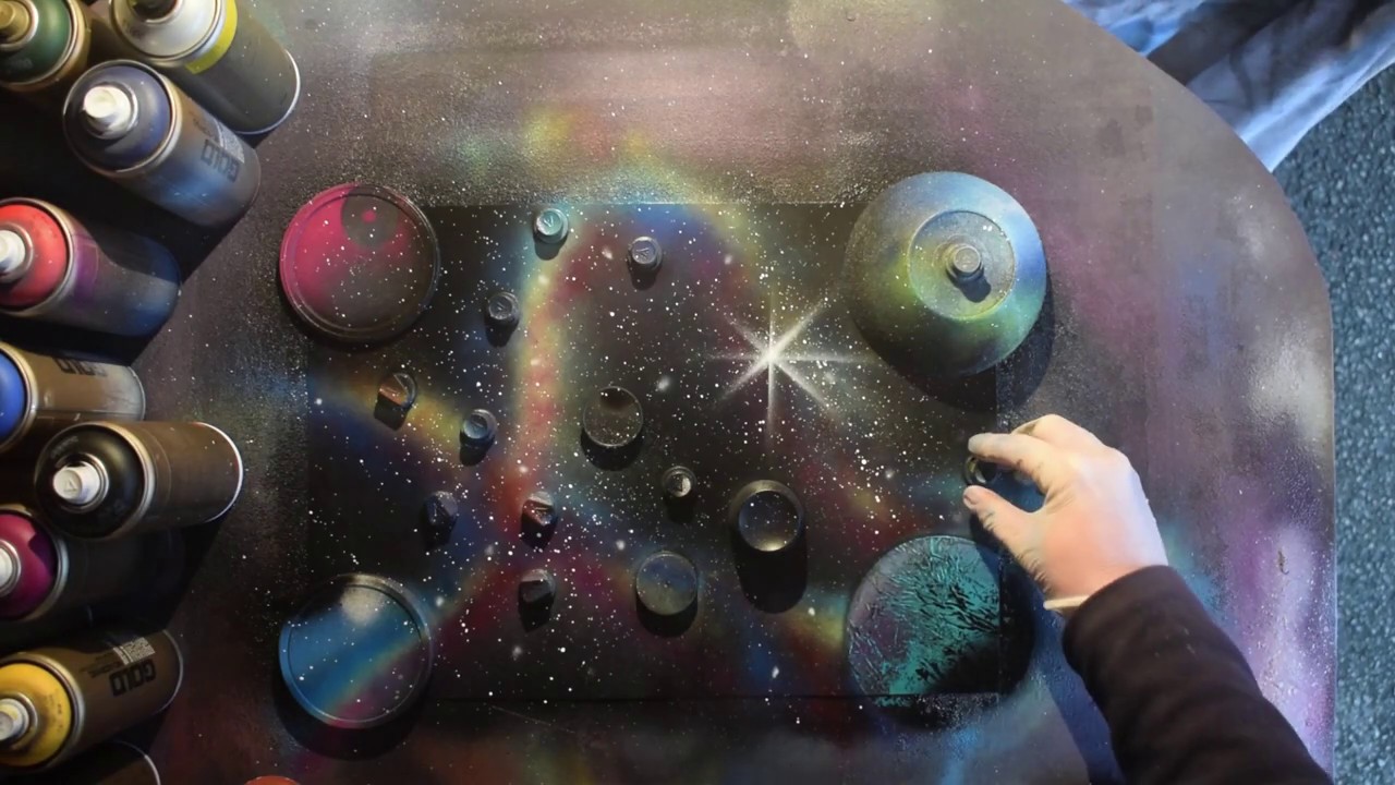 Spray Paint Art - Galaxy of colors