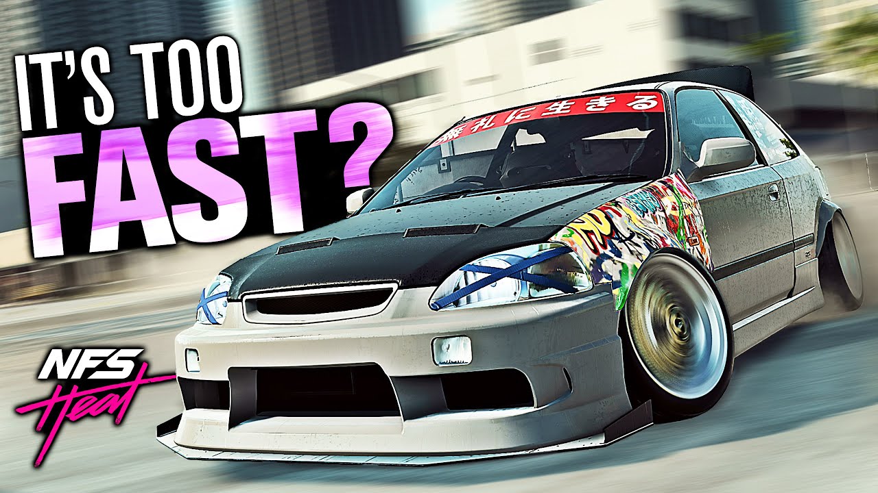 Need for Speed HEAT - FORGOTTEN Hyper Hatchback! (Honda Civic EK9 V8 Customization)