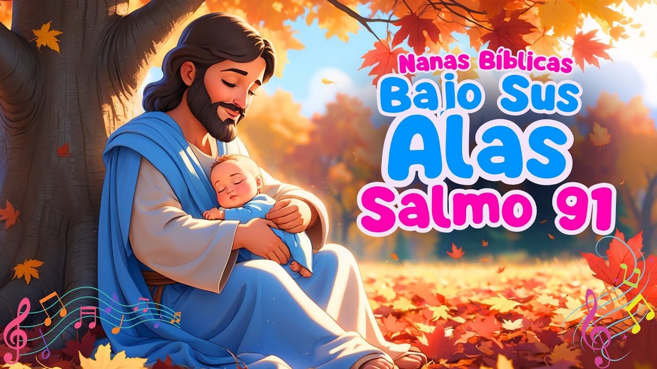 Duerme en Paz Bajo Sus Alas ✨ | Salmo 91, Música para Bebés para un Descanso Bendecido y Seguro 🙏