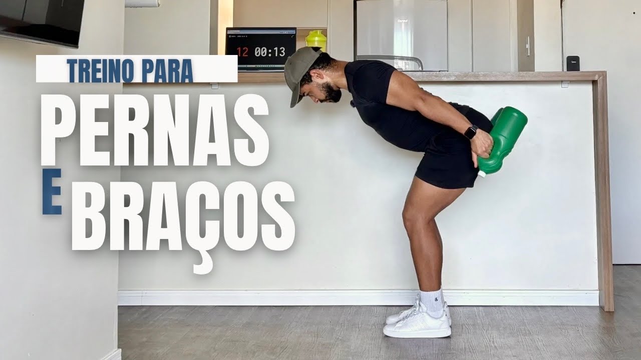 TREINO RÁPIDO PARA DEFINIR PERNAS E BRAÇOS em CASA