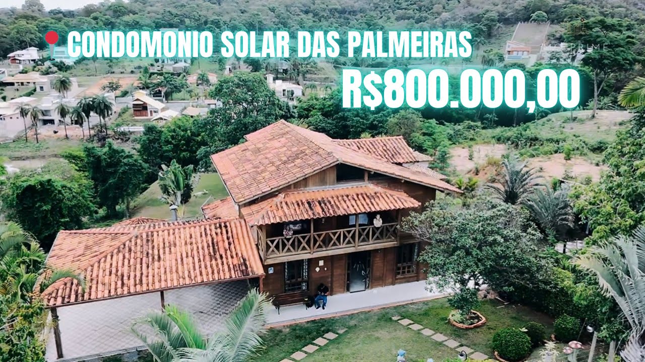 Sítio de 1700m2 Condomínio Solar das Palmeiras R$800.00,00