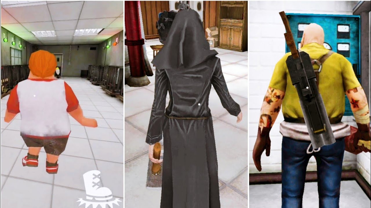 Ice Scream 4 Playing As Charlie Vs Ice Scream 8 Playing As Evil Nun Vs Mr Meat 2 Playing As Mr Meat