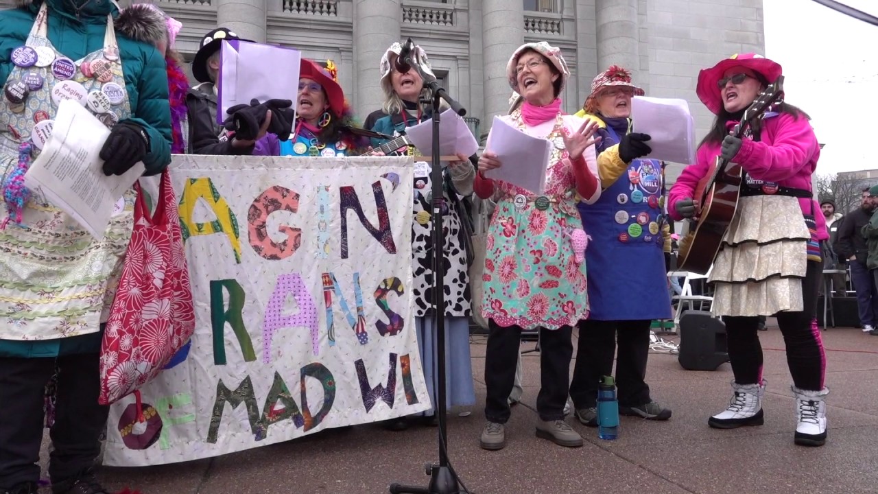 Women's March on Madison: Raging Grannies