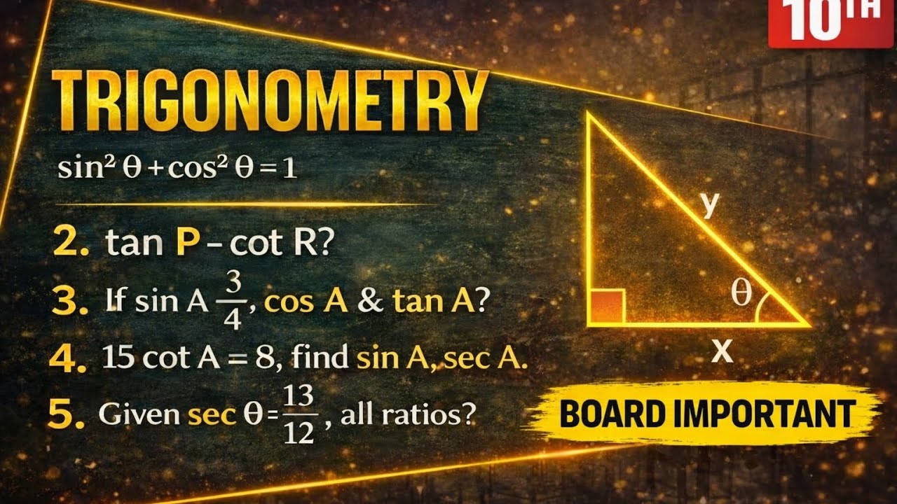 Class 10th  🔥 TRIGONOMETRY CHAPTER 08 🔥 Questions 2 3 4 And 5 || Class 10th Maths 🔥🔥MOST IMPORTANT🔥🔥