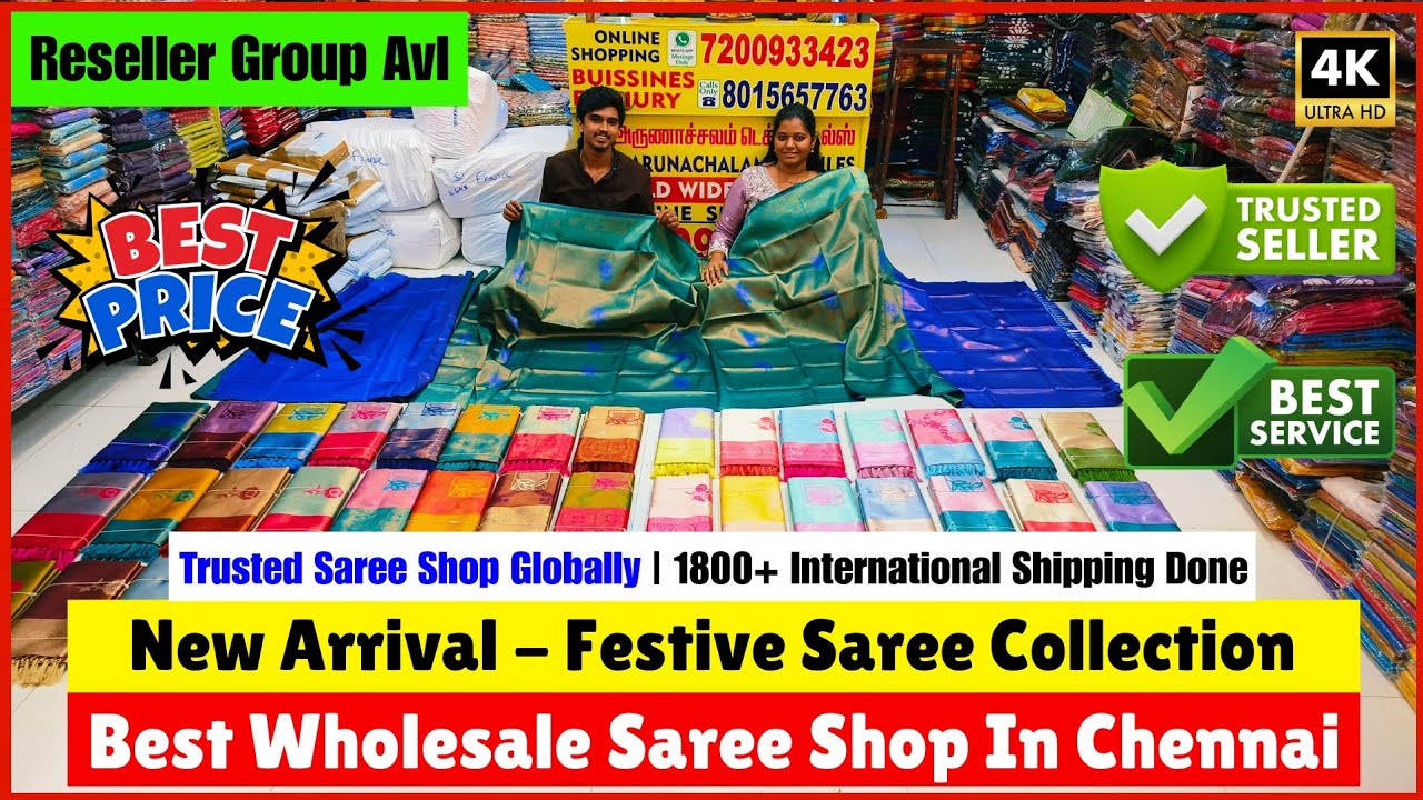 ➡️💥 Best Saree Shop In Chennai 💥 Sree Arunachalam Textiles Vannarapettai | Priya just know fashion