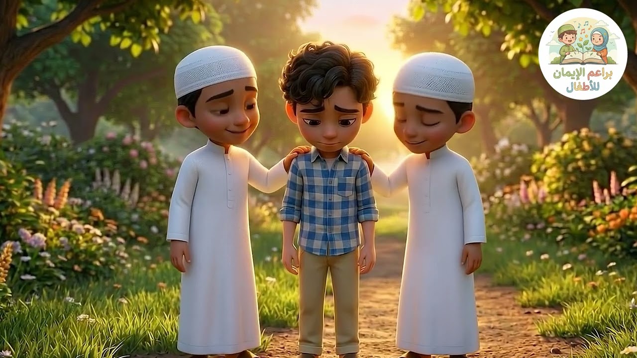 قصة وأنشودة لا يدخلُ الجنةَ نمّامٌ | بدون موسيقى | للأطفال | براعم الإيمان