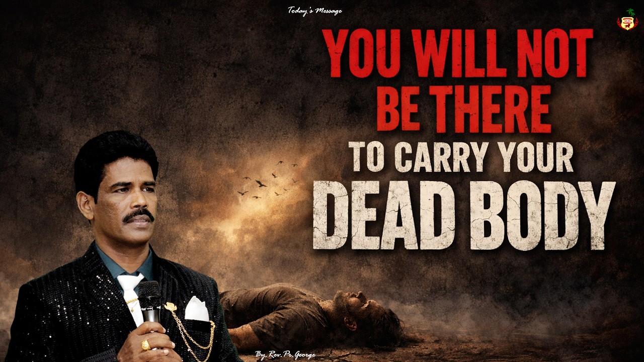 YOU WILL NOT  BE THERE TO CARRY YOUR DEAD BODY!!!