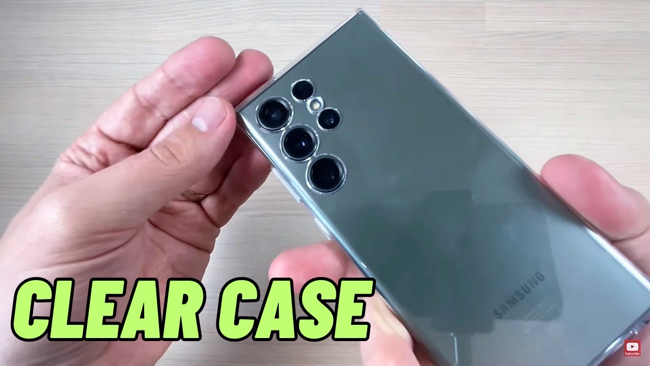 Распаковка оригинального прозрачного чехла для Samsung Galaxy S23 Ultra
