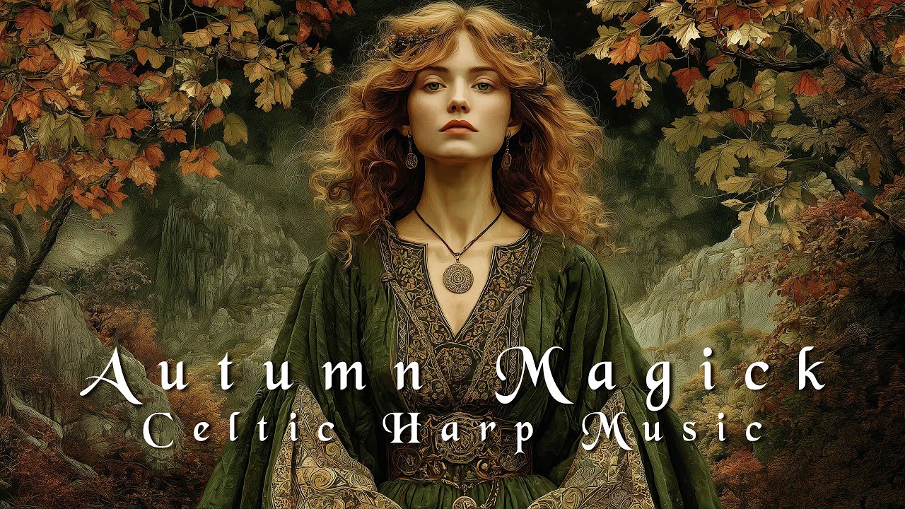 Autumn Magick 🍂- Harp Celtic Music for Mabon 🍎- Enchanting Witchcraft Music -🌙 Fantasy, Witchy Music