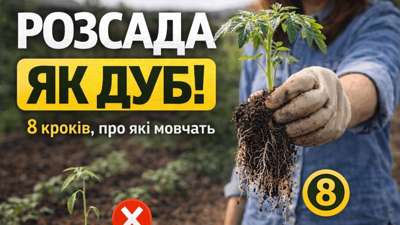РОЗСАДА ПОМІДОРІВ БУДЕ ЯК ДУБ! 8 секретів, про які мовчать городники.  @grydkasad