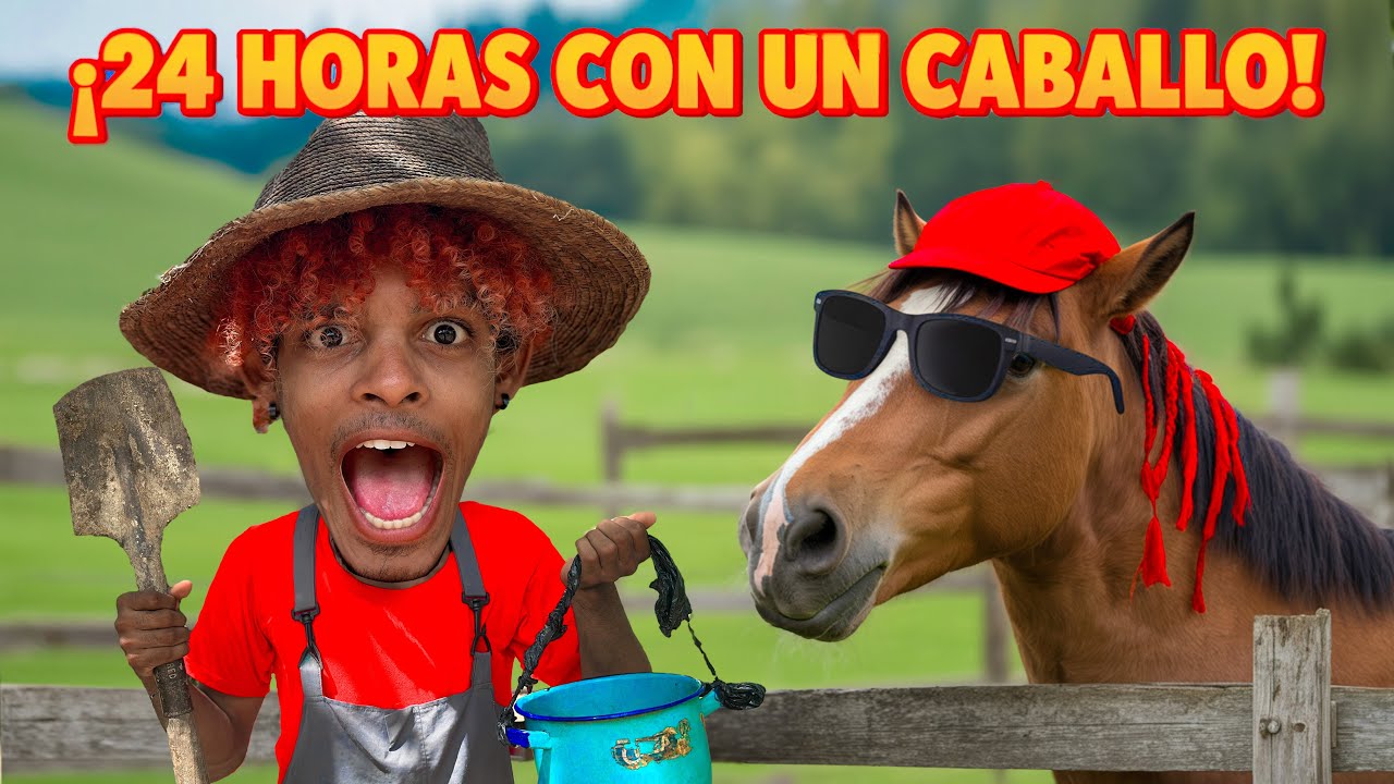 24 HORAS CUIDANDO UN CABALLO 🐴🫩 (con 0 experiencia)
