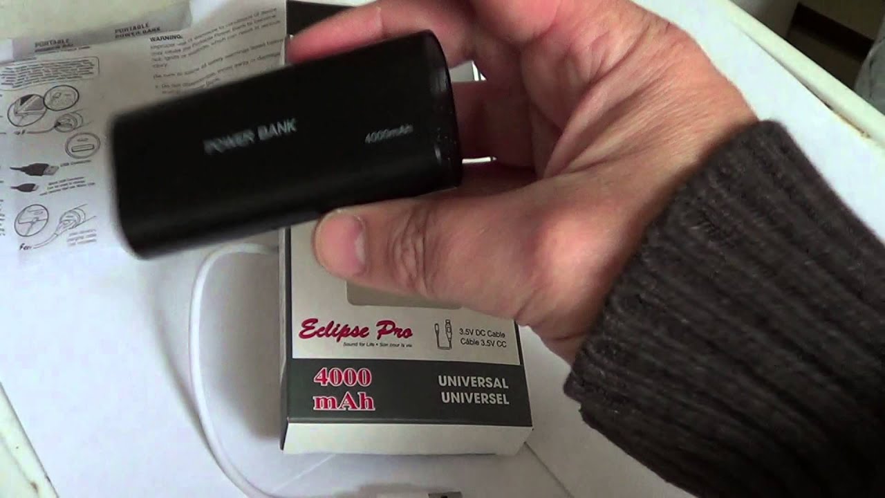 Eclipse pro power bank 4000 maH charging stick look and review