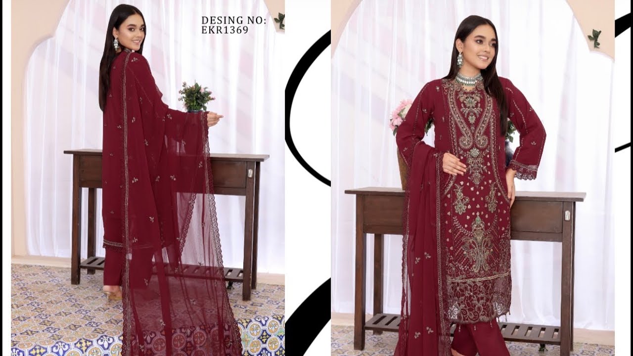 Eid main dress Original Pakistani Bin khalid luxury shipon 01748152640 