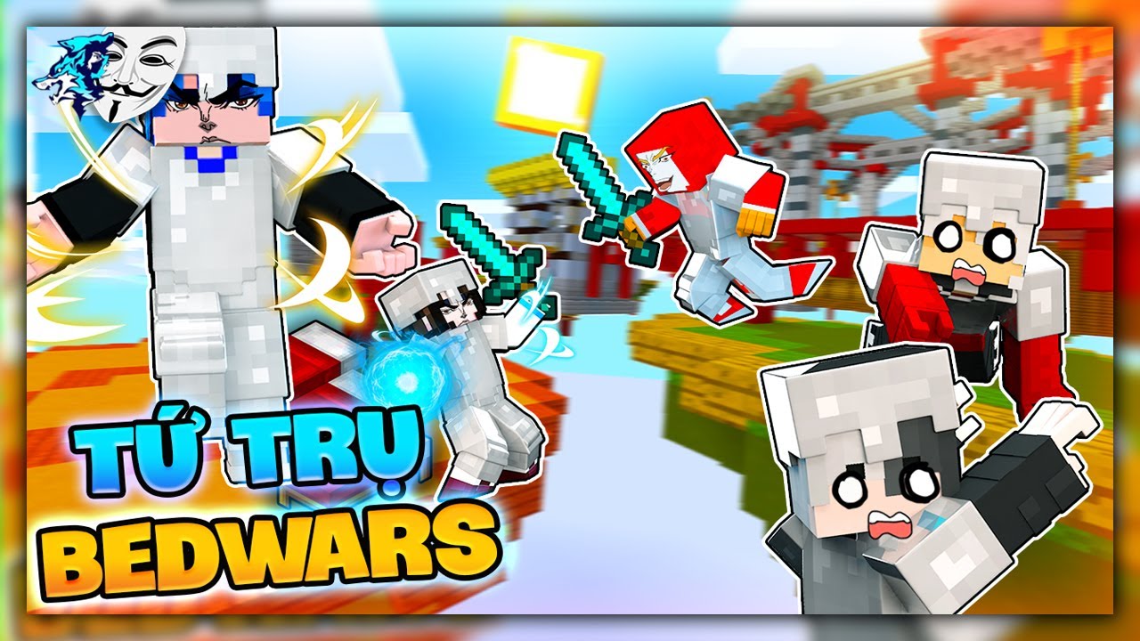 Nếu Tứ Trụ Hero Team Chơi Bedwars? Siro Bất Ngờ Khi Chiến Thần Simmy và Hacker Phong Cận cân hết map