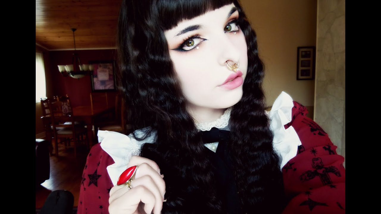 ♡ Gothic lolita makeup tutorial + OOTD ♡