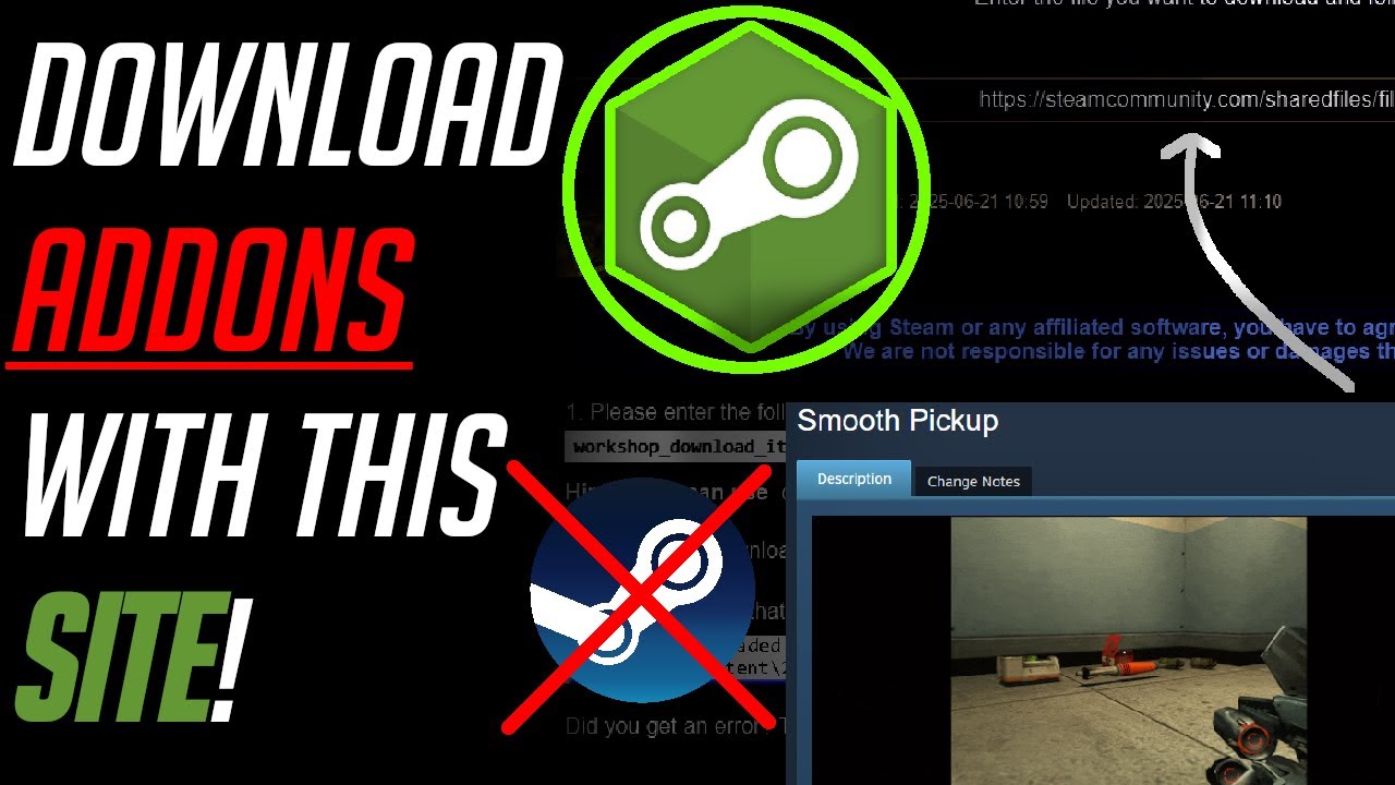 Как установить аддоны для Garry's Mod с помощью steamworkshopdownloader.io | Garry's Mod (Туториал)