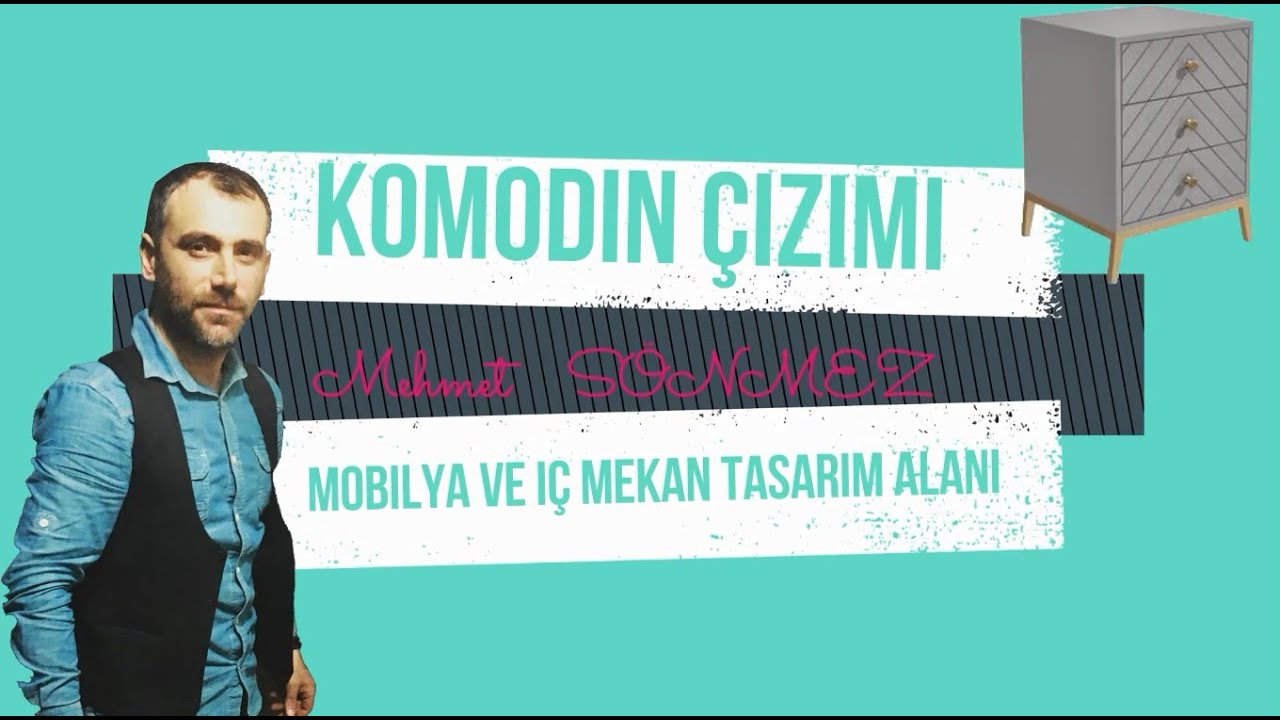 Autocad Komodin Tasarımı