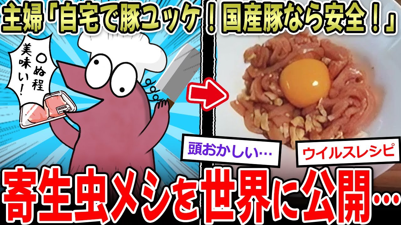 【飯テロ】主婦「簡単！生豚ユッケ！国産豚だから安全！」→主婦さん、ケンモ飯より攻める【2ch面白いスレ】