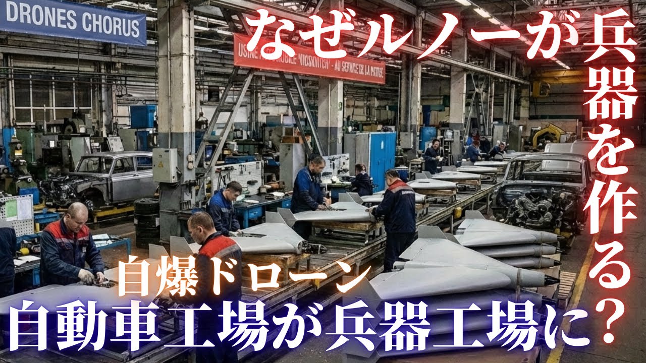なぜ自動車メーカーが兵器を作るのか？ルノー軍需参入の衝撃！自爆ドローン生産