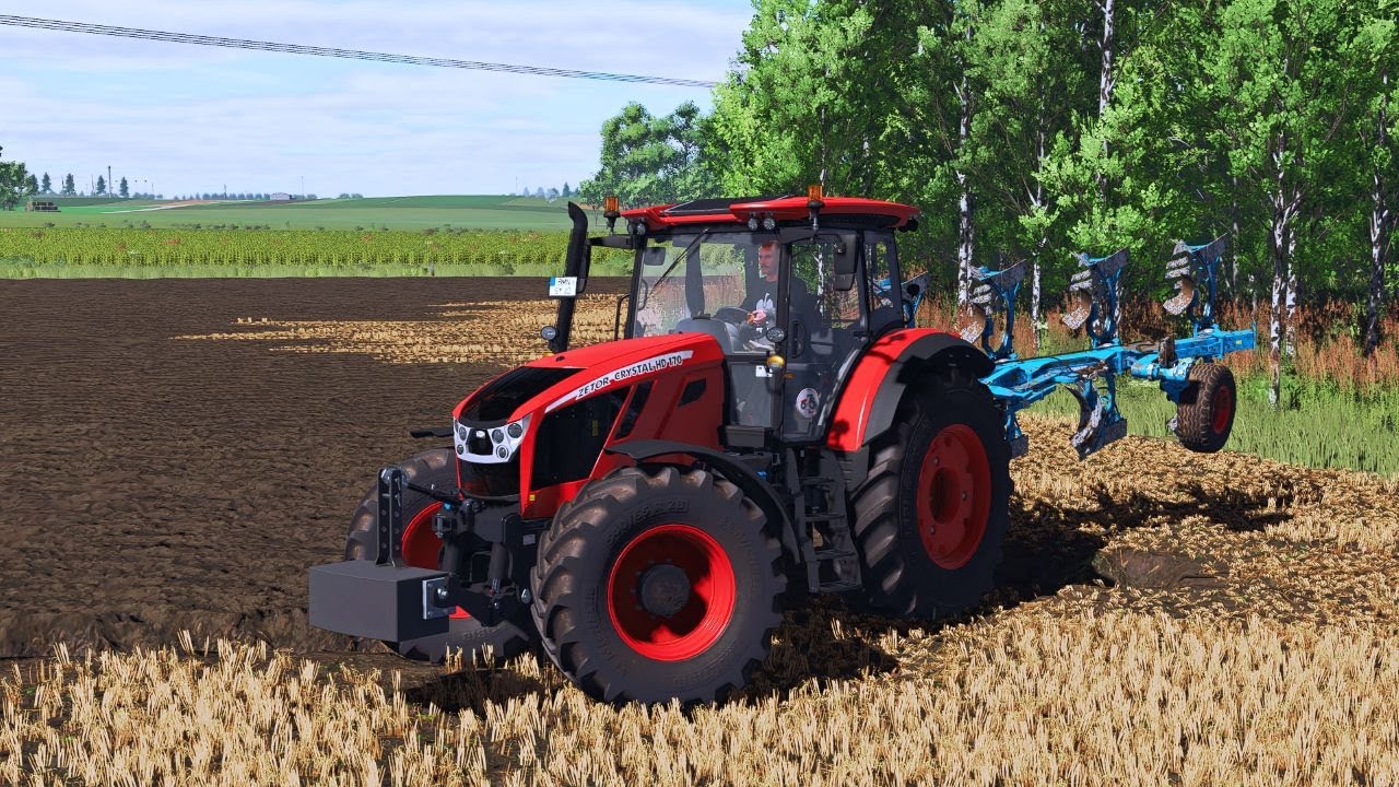 FS25 | Zetor Crystal HD 170 field plowing