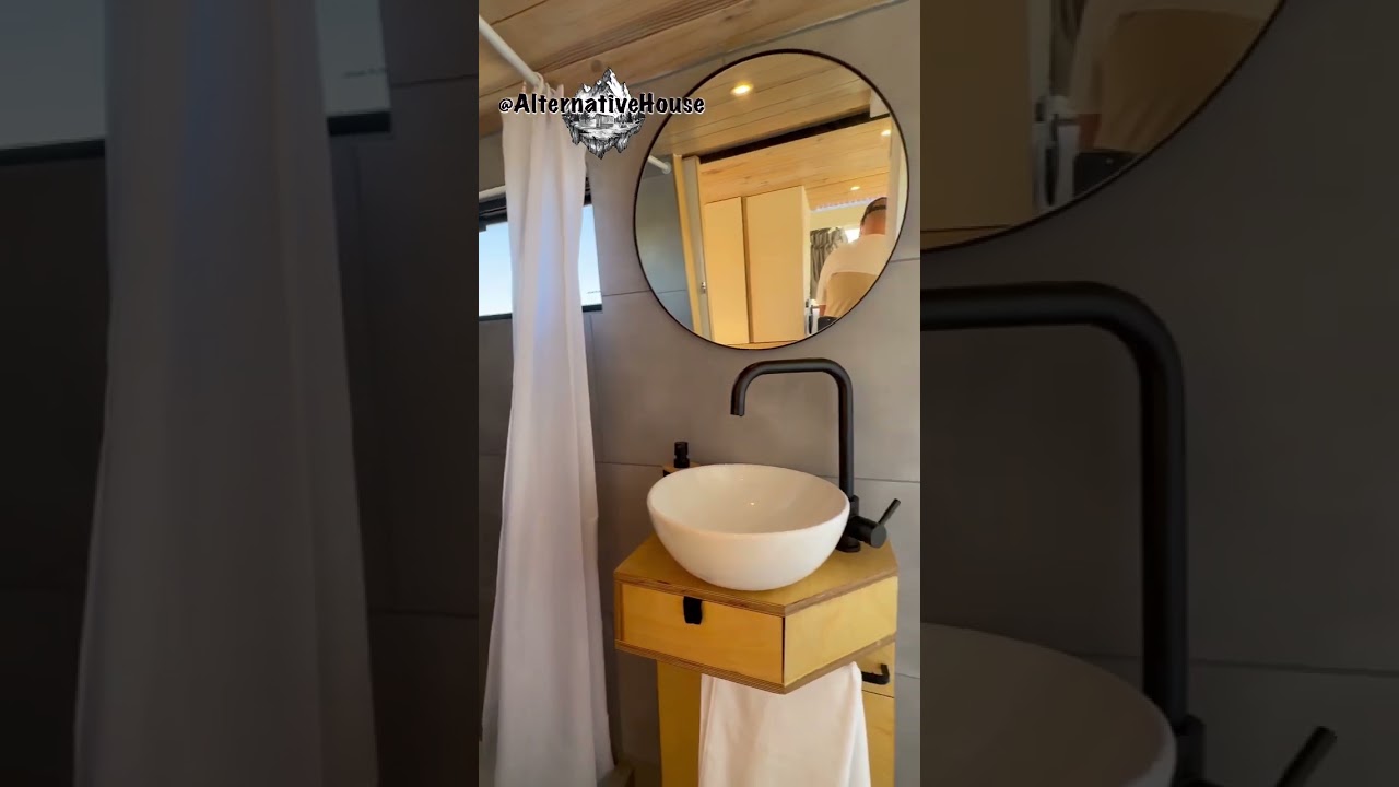 Step inside in this unique diy bus conversion