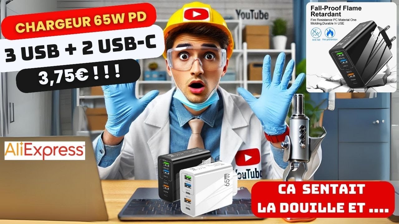 Que Vaut Vraiment ce Chargeur USB-C 65W &agrave; 5&euro; sur Aliexpress ?