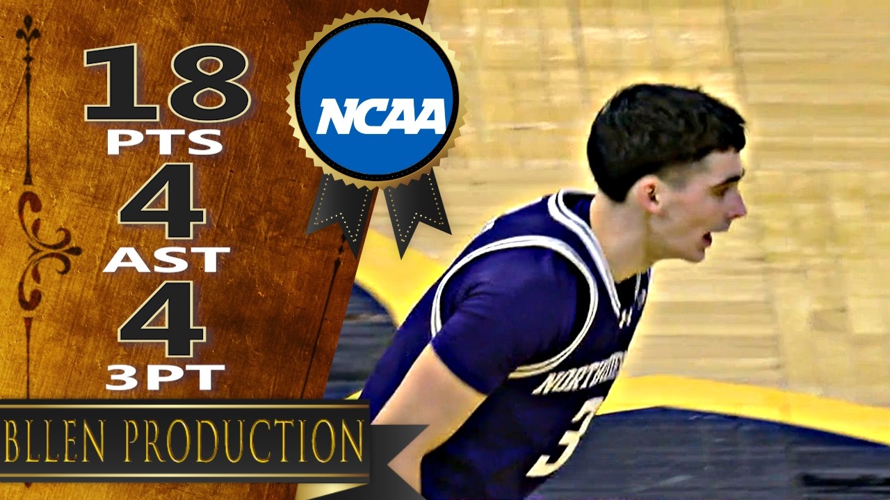 Jake West - Career-Hgih 18 Pts, 4 Ast Highlights｜Northwestern Wildcats vs Iowa Hawkeyes｜2026.02.08