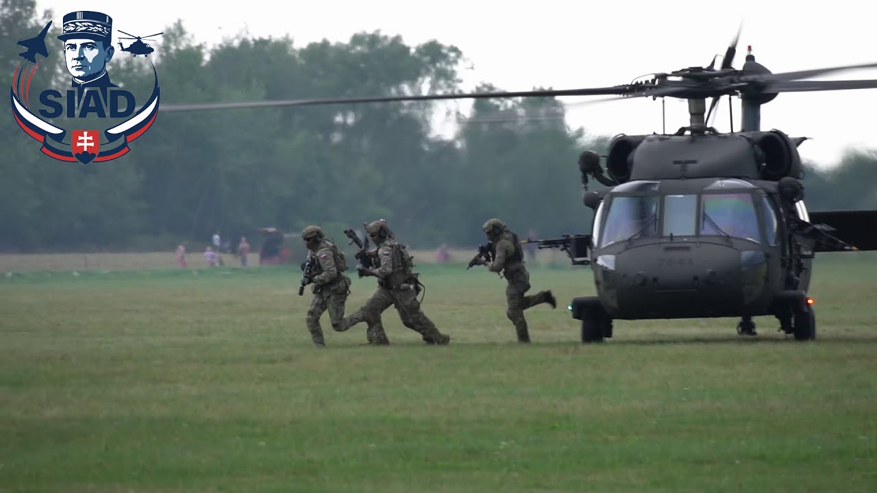 Slovak Blackhawk antiterrorist display on SIAD 2025 in Presov