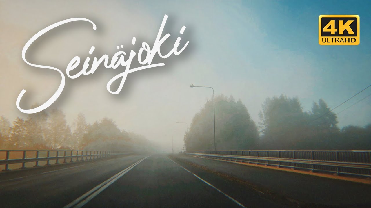 Foggy Sunrise Drive to Seinäjoki | Roads of Finland  | 4K