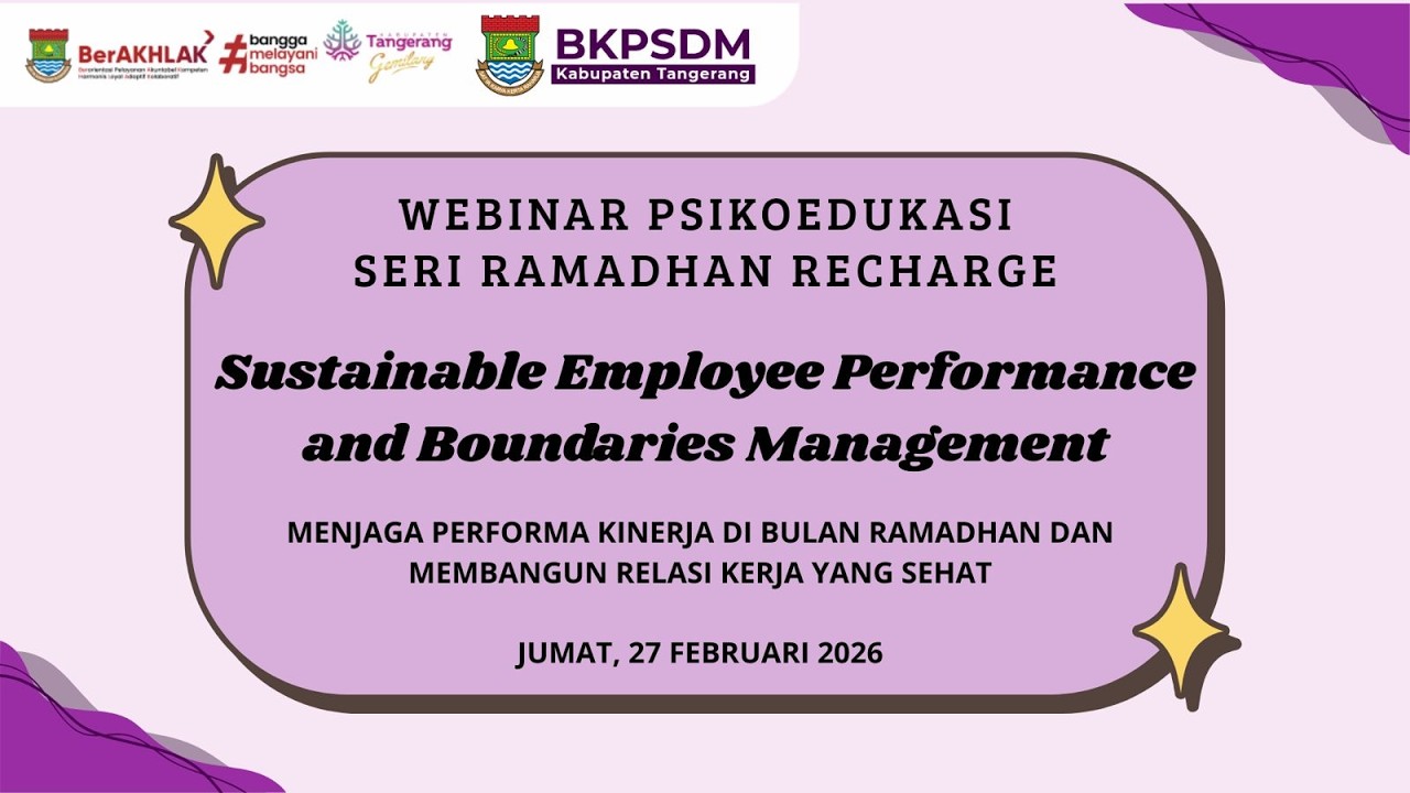 Webinar Seri Ramadhan Recharge