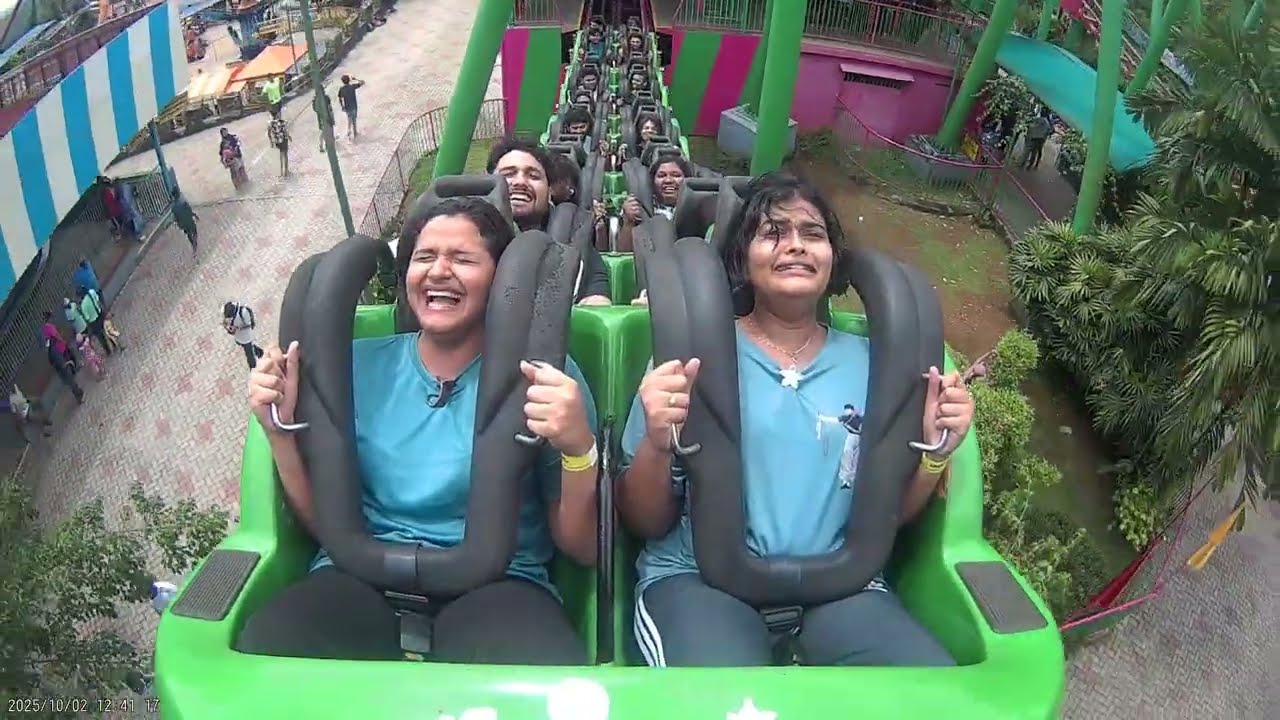 Full video 😂✅️ Roller coaster| Wonderla | Recoil | Amusment park|Kochi. LONGEST 2 MINS IN MY LIFE
