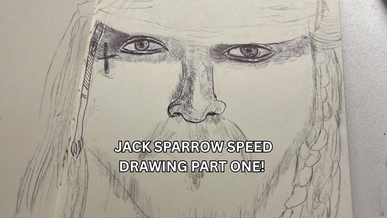 Captain Jack Sparrow Realistic Speed Drawing Part 1 (Ballpoint Pen)