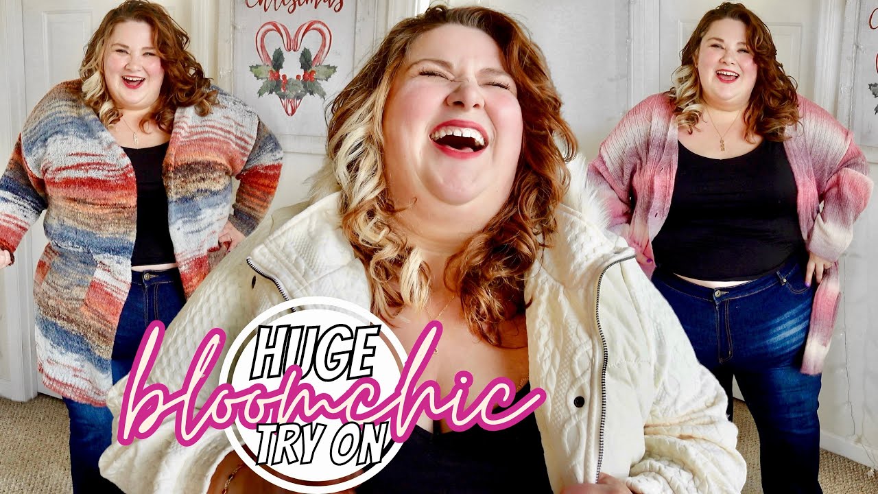 Massive BloomChic Haul | Cozy Closet Staples | PLUS SIZE TRY ON | size 26