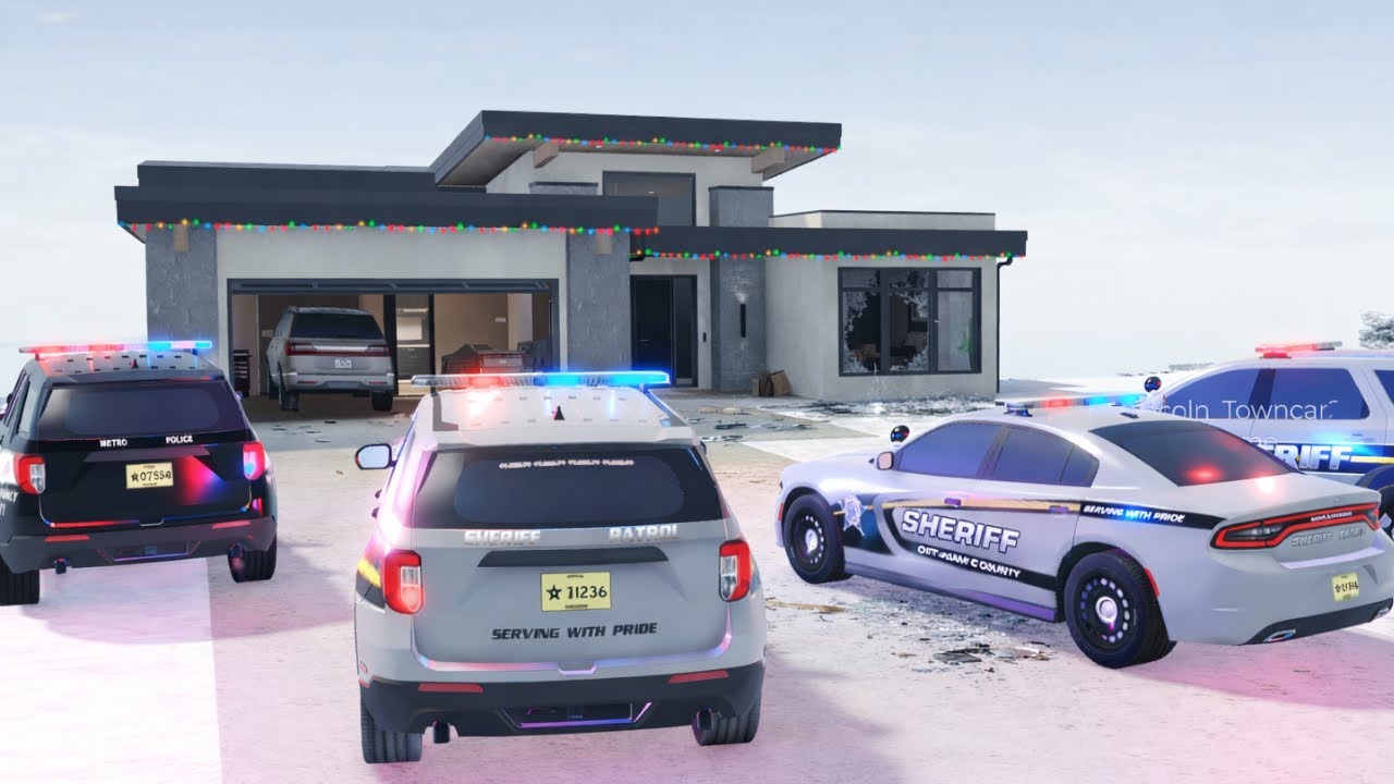 *CRAZY* Greenville Wisconsin Mansion Heist POLICE CHASE Roblox Roleplay