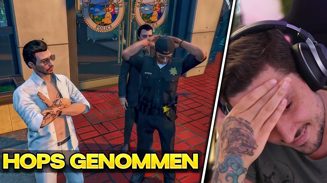 Kurz die Polizei Hops genommen! GTA 5 RP