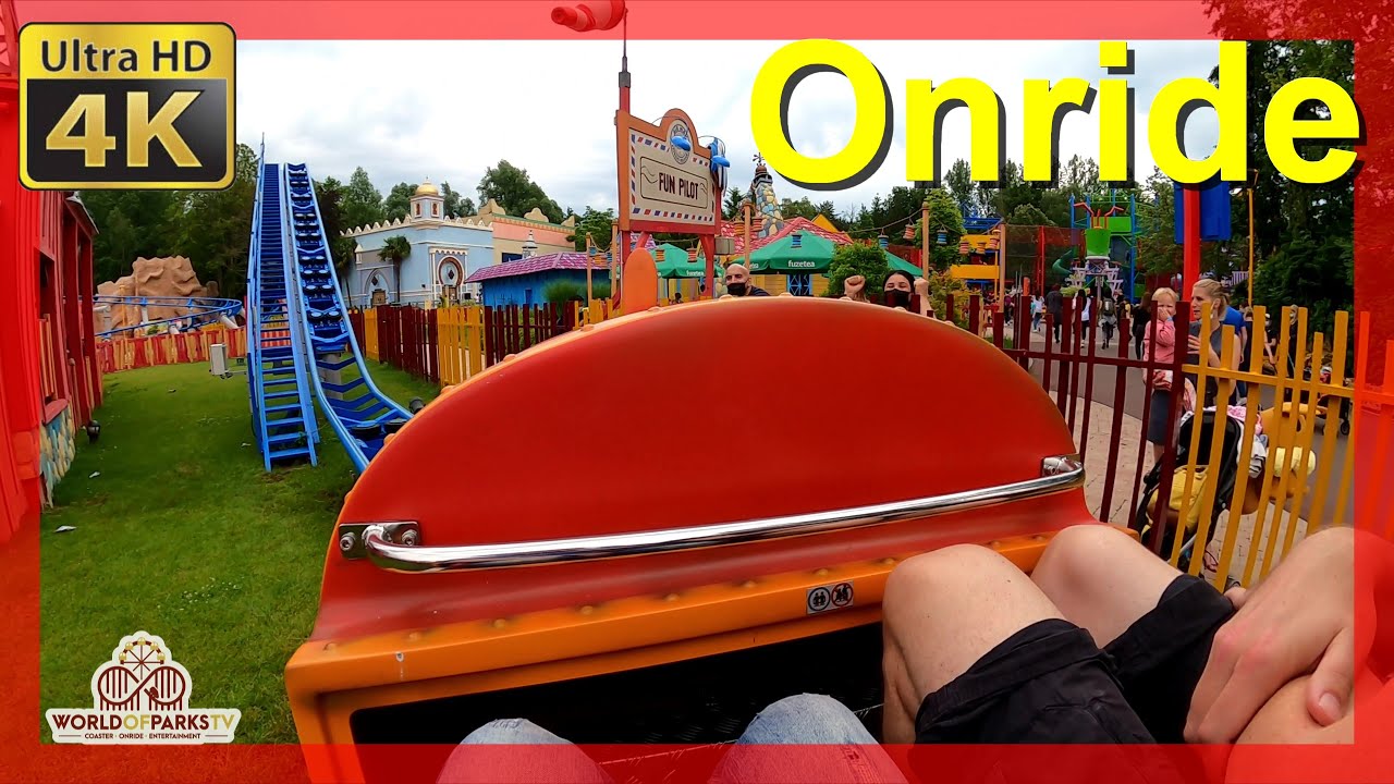 Fun Pilot (Onride) Video Walibi Belgium 2021 - Achterbahn - Zierer Coaster Walibi - front seat POV