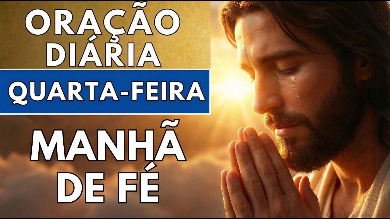 ORAÇÃO DA MANHÃ | Entregue sua Quarta- Feira a DEUS | Oração de Fé e Esperança