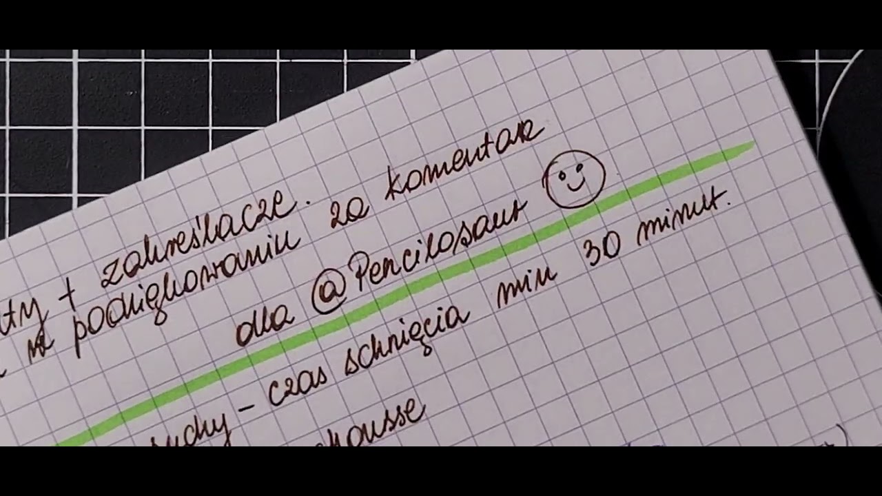 Filmik do komentarza ;-) @Pencilosaur   Atramenty kontra zakreślacz.