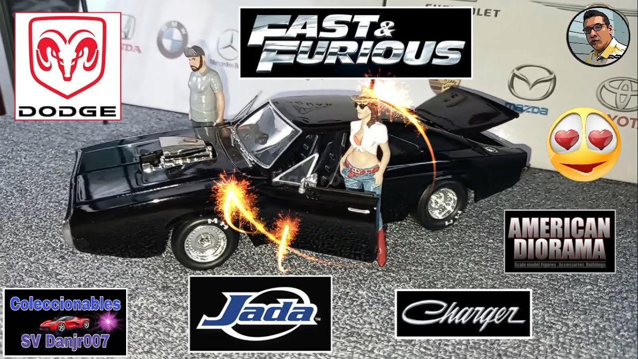 Unboxing | Dom's 1970 Dodge Charger | JADA escala 1:24 | Auto de metal diecast 🚕🚓🚗😎👌