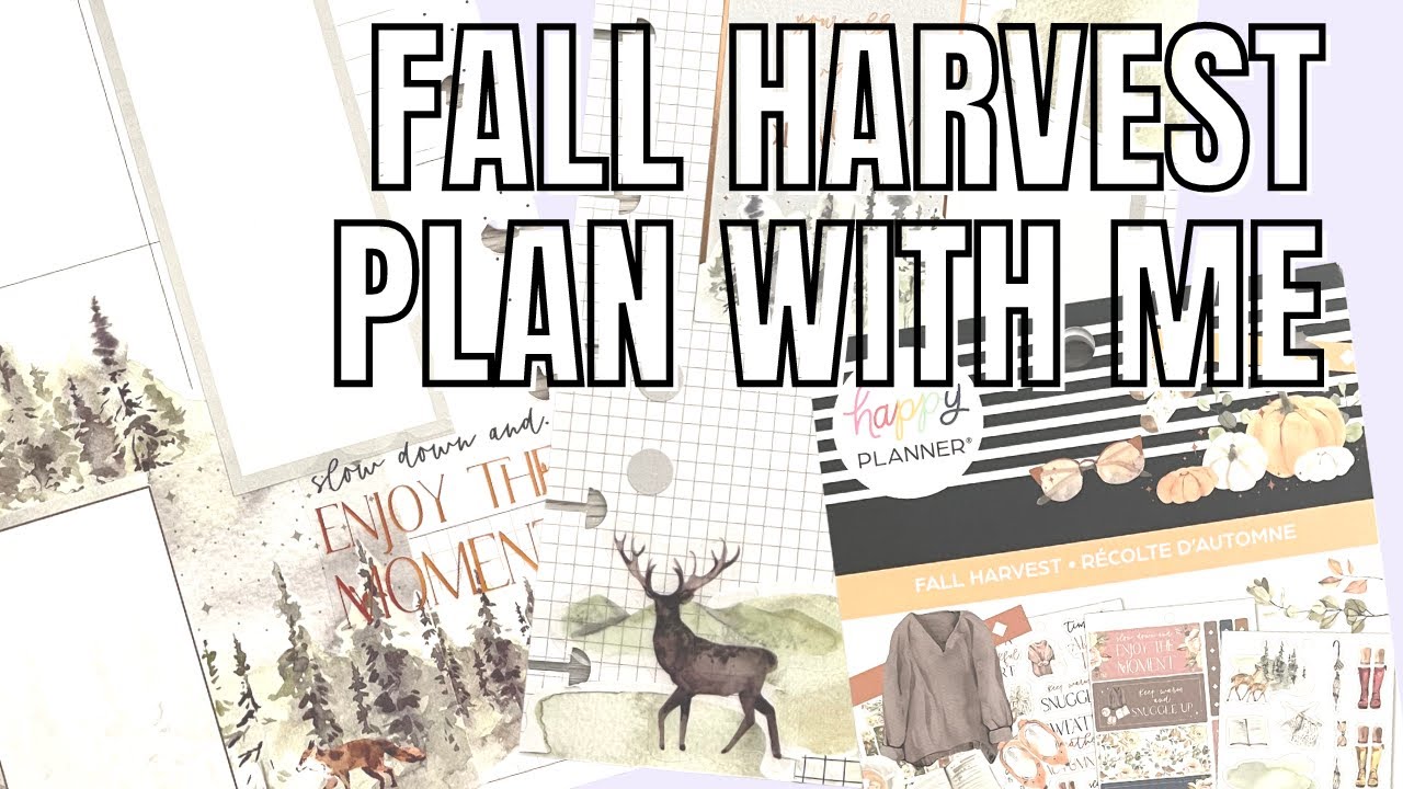 PATREON PLAN WITH ME | CUSTOM SPREAD FOR DAWN | FALL HARVEST STICKER BOOK | MINI HAPPY PLANNER