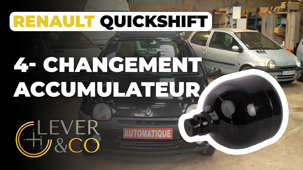 4- Comment changer un accumulateur de boite de vitesse Renault quickshift automatique ?