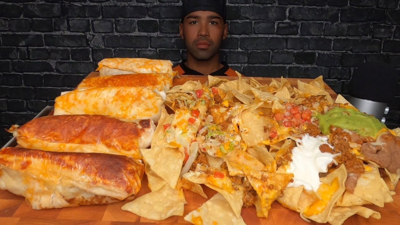 (ASMR) TACO BELL GRILLED CHEESY BURRITOS & SUPREME LOADED NACHOS MUKBANG