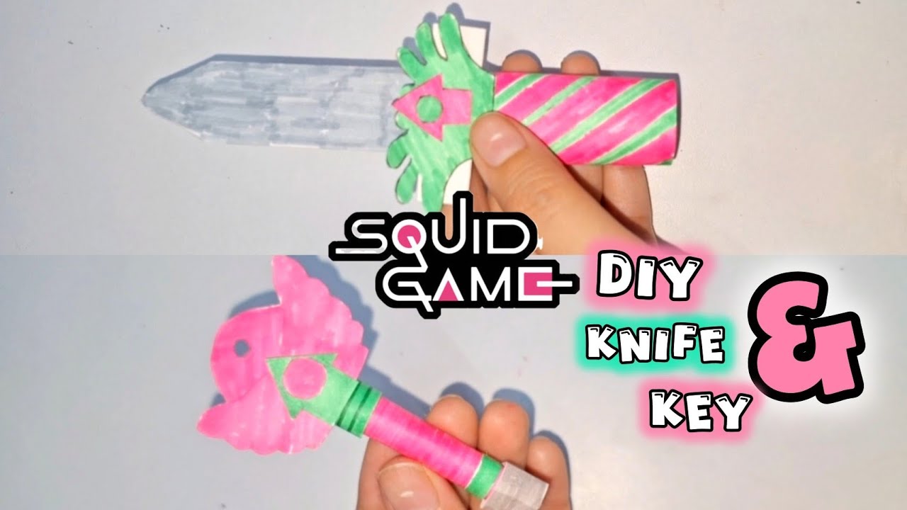 How To Make Squid Game Knife | How To Make Squid Game Toy | DIY Paper Game Squid Game | Paper Craft
