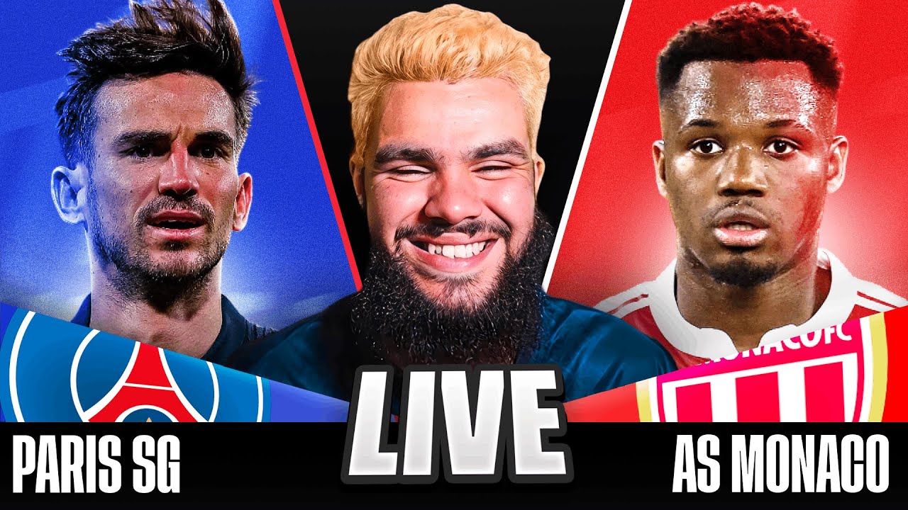 🔴PSG 0-1 Monaco &bull; Ligue 1 [LIVE WATCH ALONG]