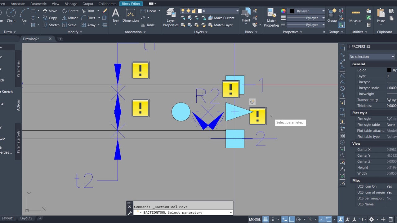 AutoCad สร้าง Block ผนัง (สามมารถยืดหด ปรับระยะฉาบ มุนแนว เลือกลายวัสดุก่อ)