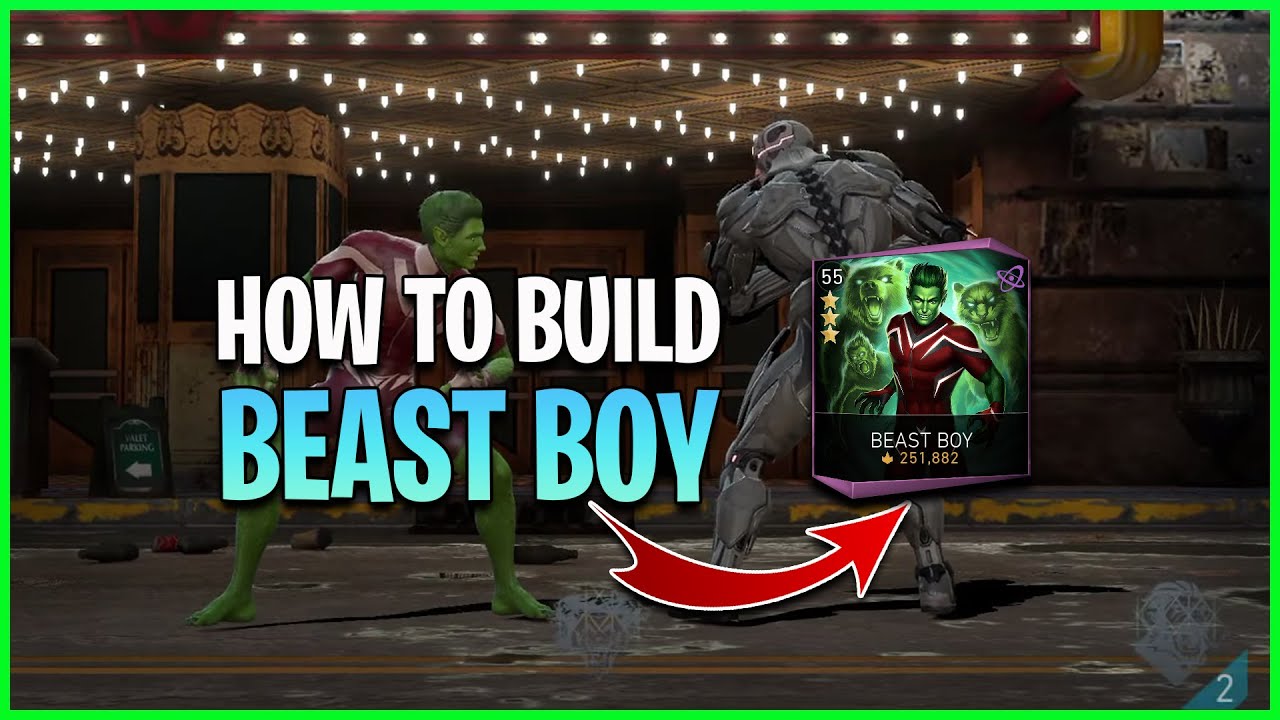 Injustice 2 Mobile | Как собрать BEAST BOY | Руководство по сборке
