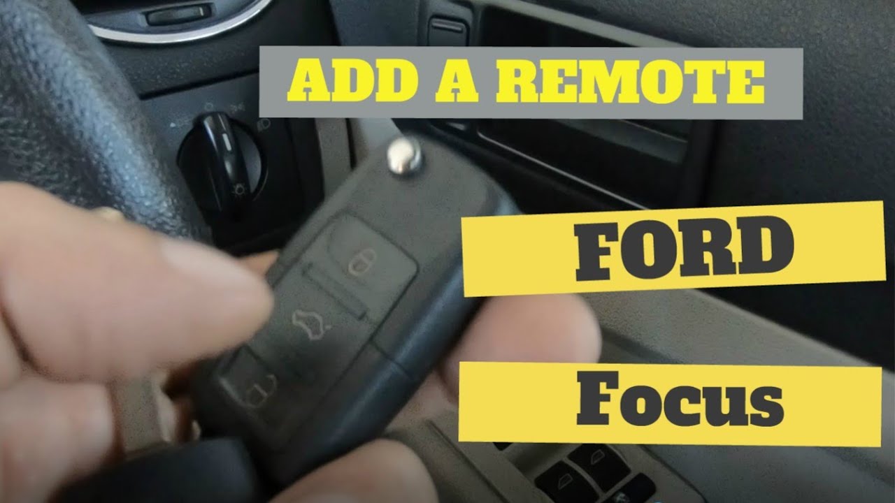 Ford Focus / Fiesta / S-Max / Mondeo remote key fob manual programming. How to add remote