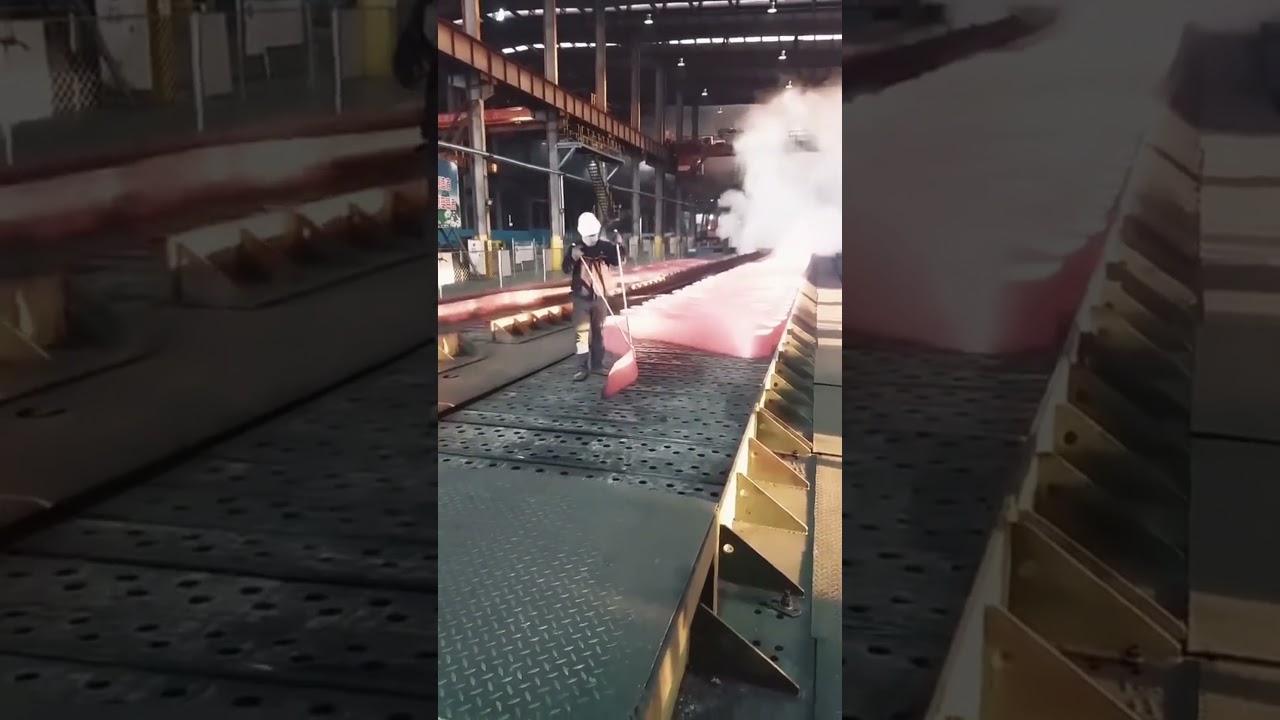 hot rolled steel coil roll production #factory #steelworkshop #mill