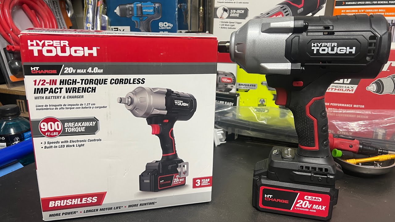 Hyper Tough 20v High Torque Impact Wrench Review and Disassembly!!