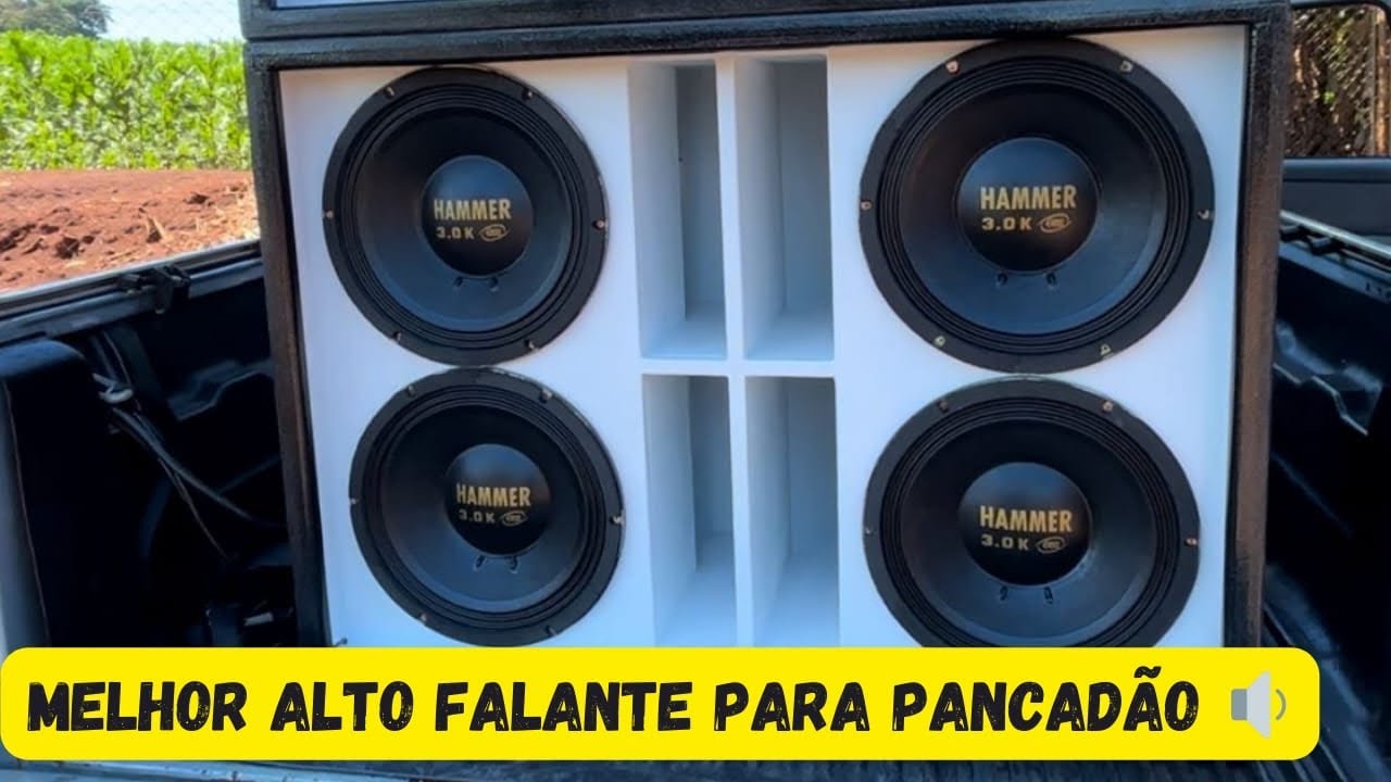 Alto falante Eros Hammer 3.0 de 12” tocando Pancadão #psound #somautomotivo